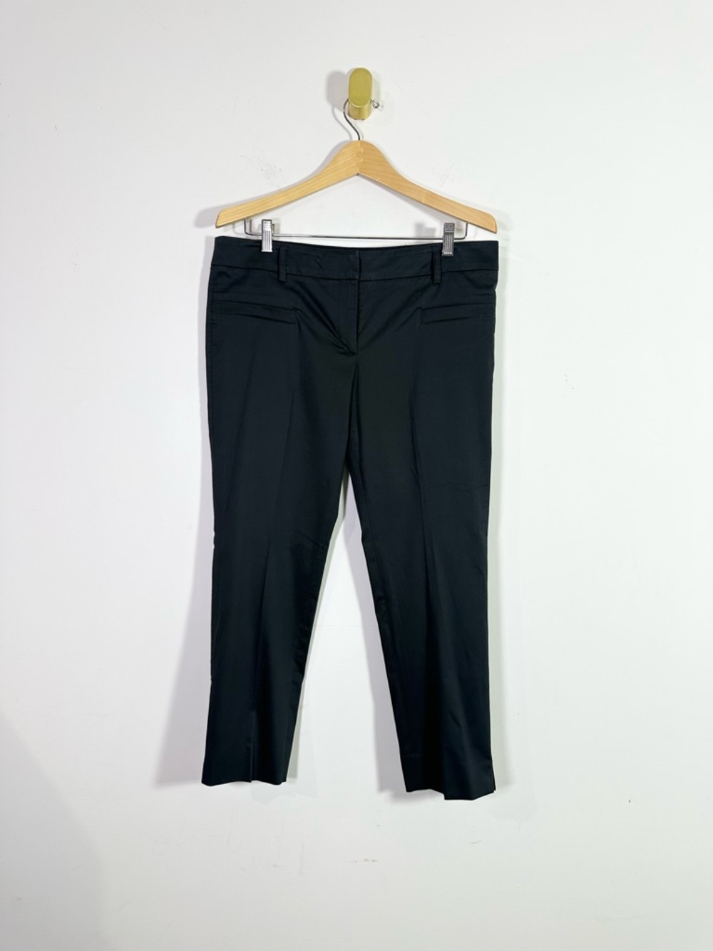 Giorgio Armani Black Slim Straight Leg Cigarette Trouser Pants